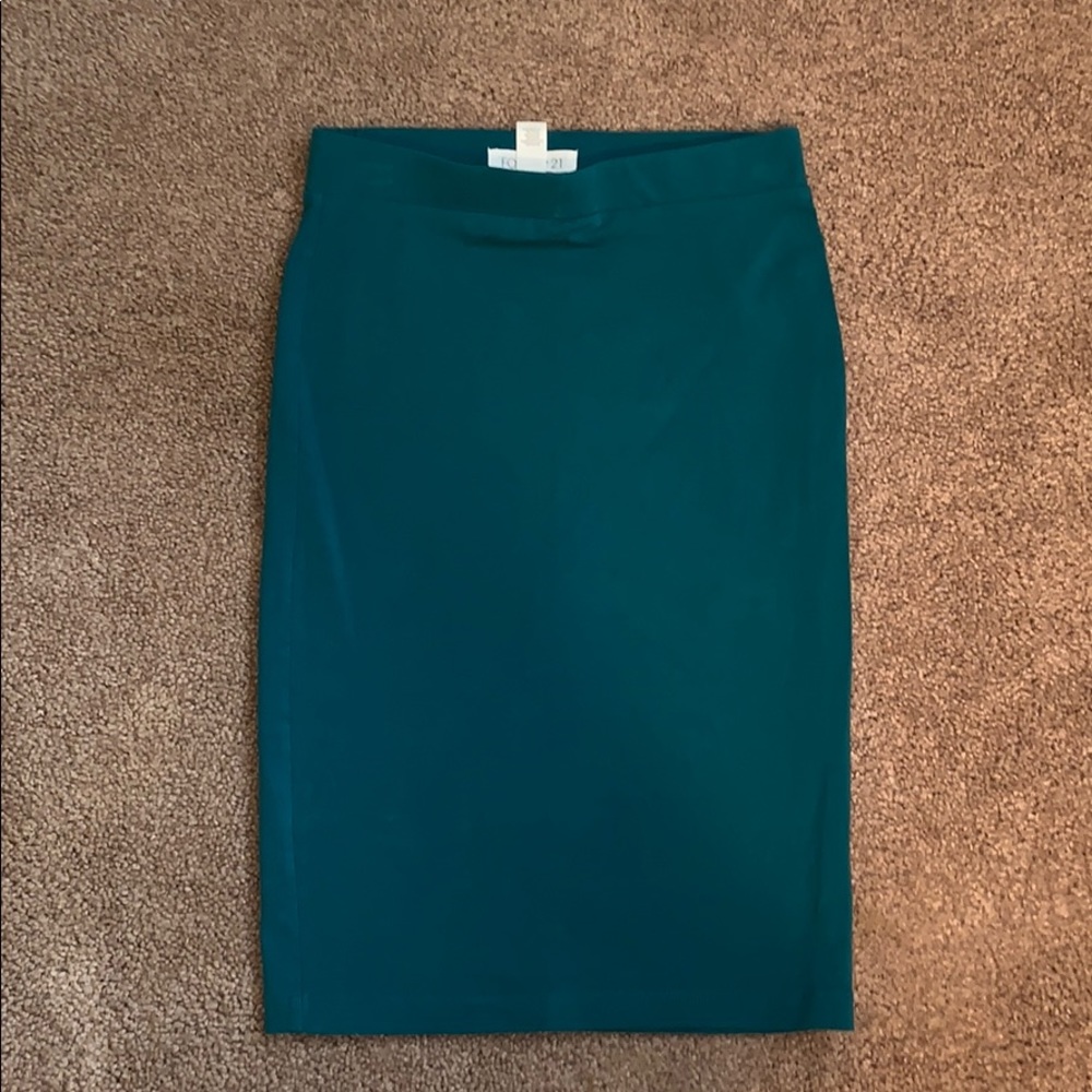 Teal pencil skirt size small